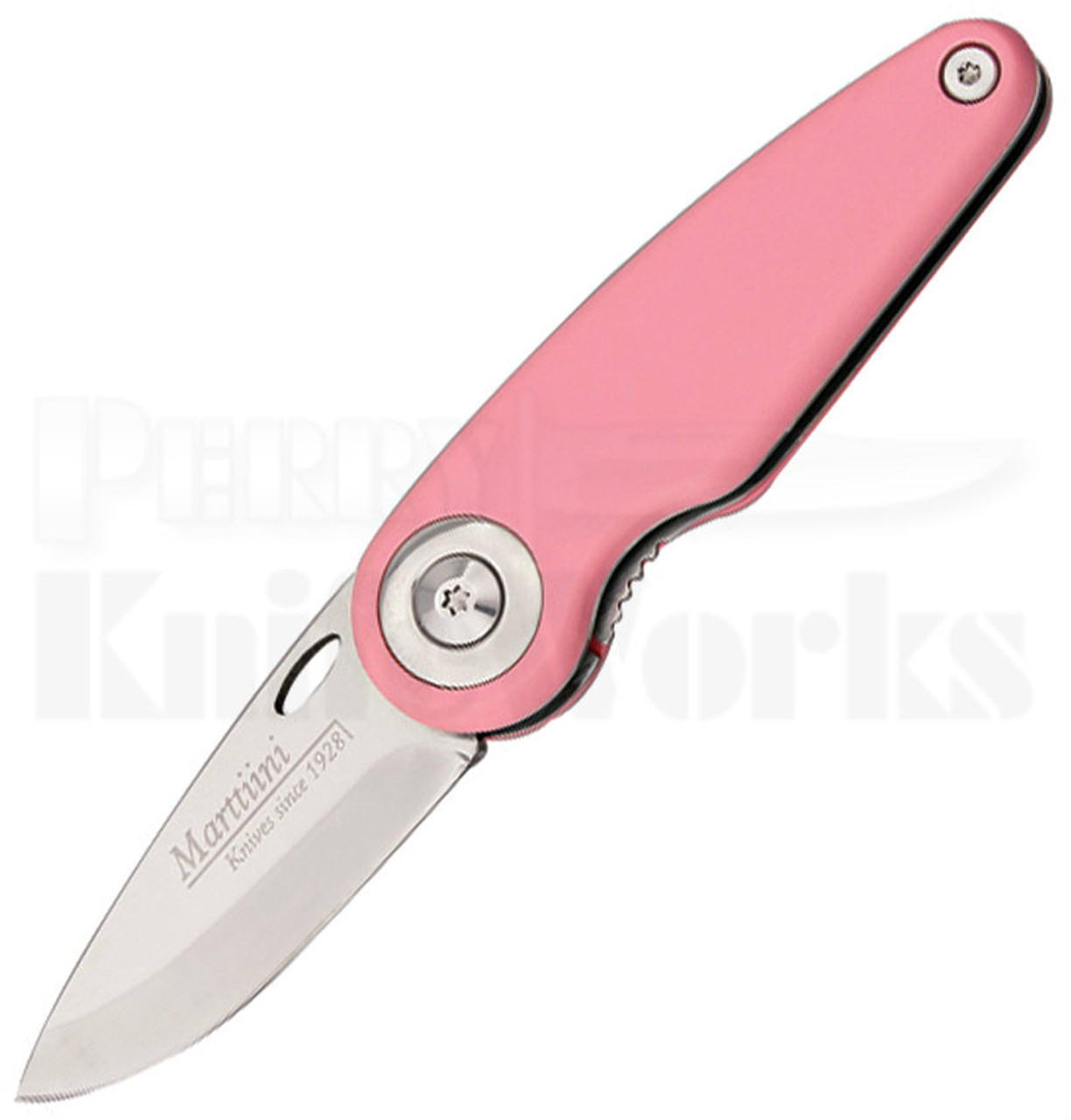 Marttiini Pelican Pink Linerlock Folder Knife (Polished)