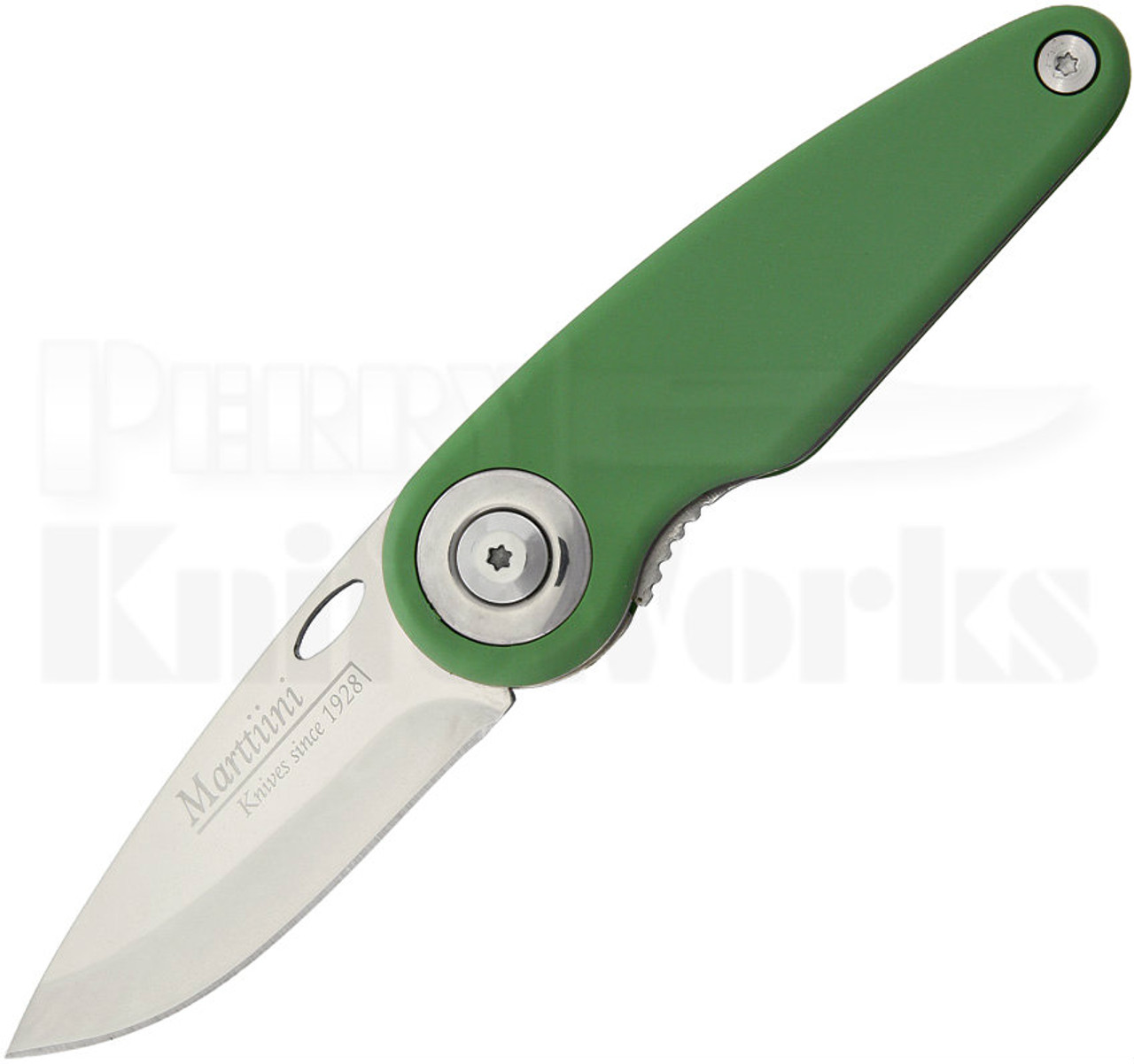 Marttiini Pelican Green Linerlock Folder Knife (Polished)