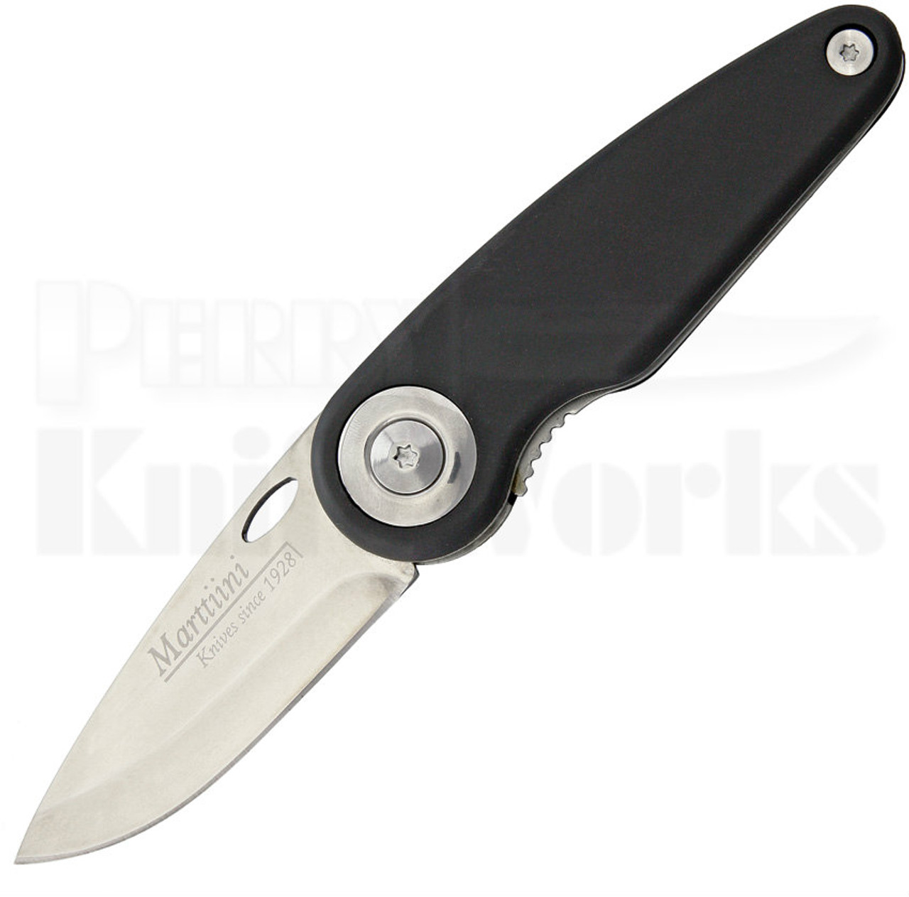 Marttiini Pelican Black Linerlock Folder Knife (Polished)