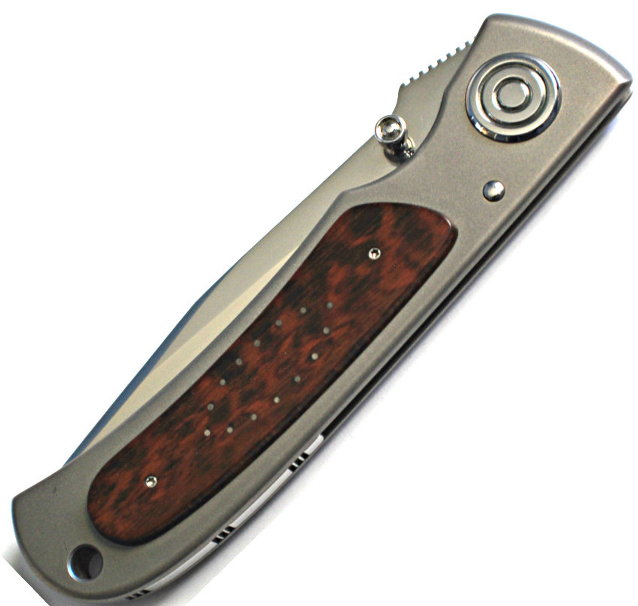 Howard Hitchmough Monarch Linerlock Knife (Two Tone) - Closed