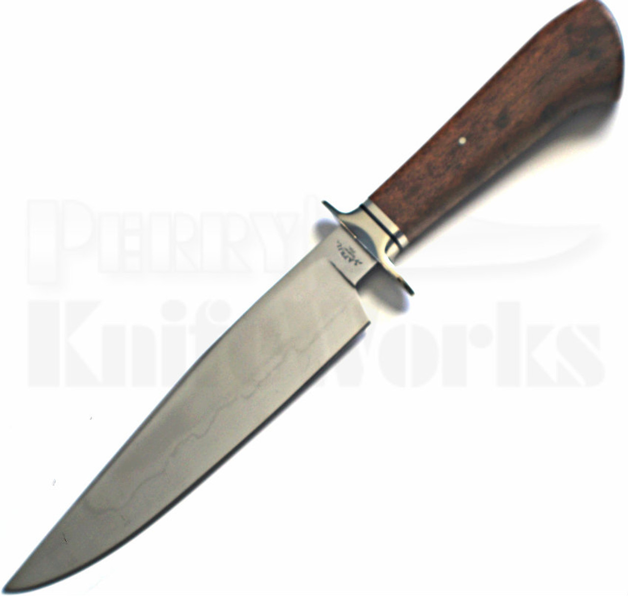 John April Custom Australian Burl Fixed Blade Knife (Hand Satin)