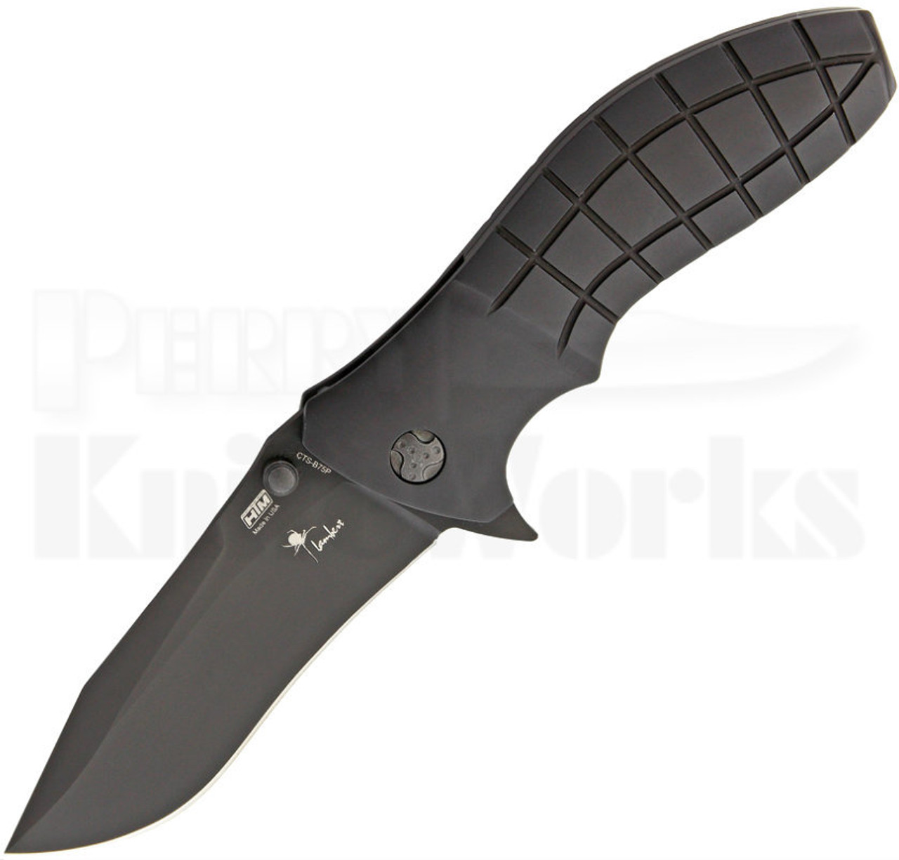 HTM Kirby Lambert SNAP Assisted Linerlock Knife (Black)