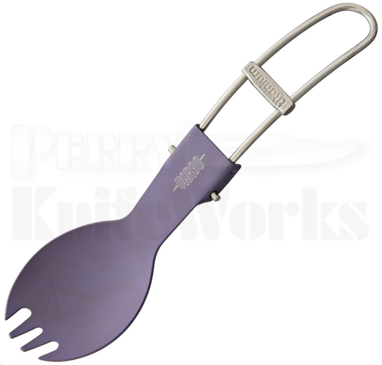 Vargo Titanium Folding Spork (Matte Lavender) 