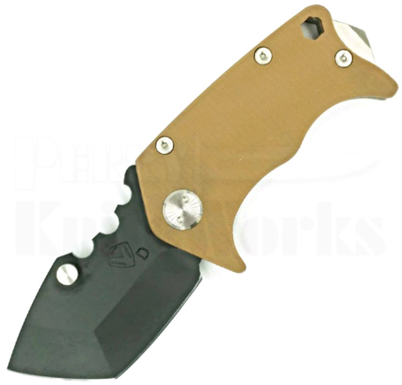 Medford Knife & Tool Panzer Coyote/Tumbled Knife (Black PVD)