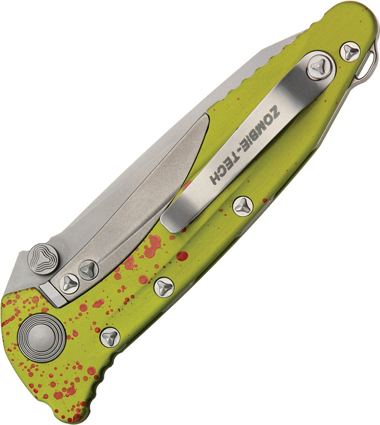 Microtech Socom Delta Zombie Framelock Knife (Stonewash) - Perry