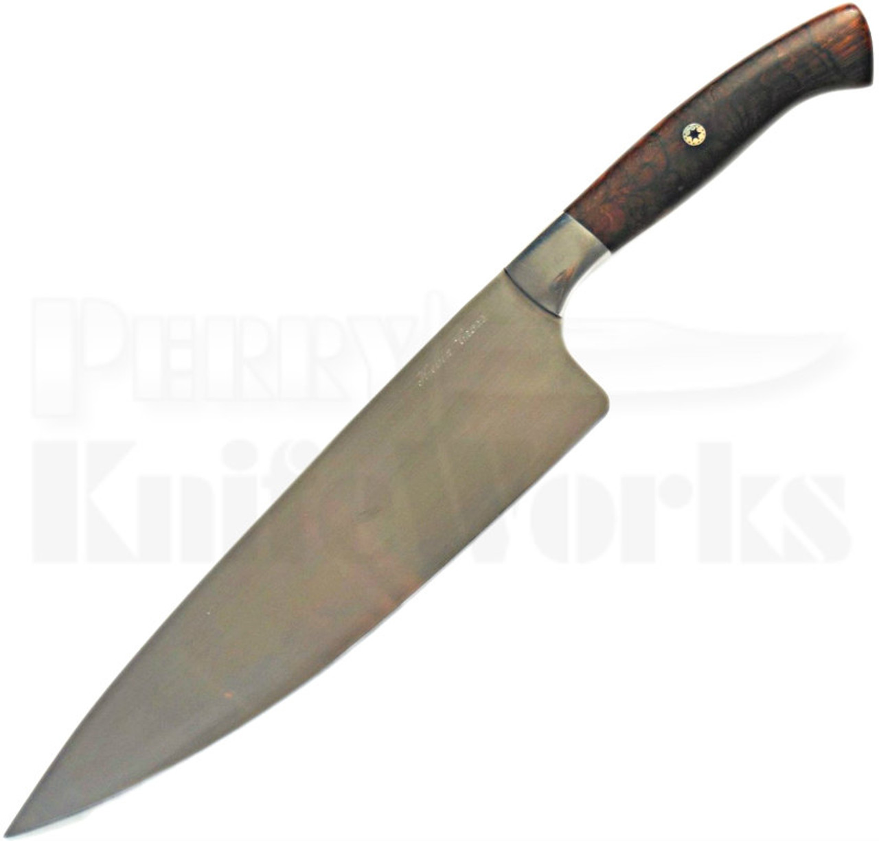 Kevin Cross Custom Cocobolo 8" Chefs Knife (Satin)