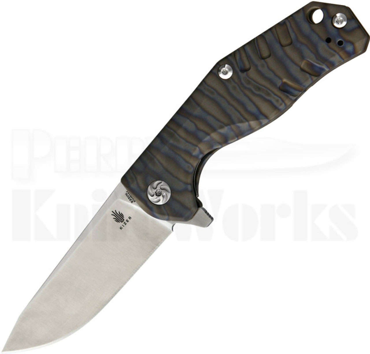 Kizer Cutlery Kesmec Anodized Framelock Knife