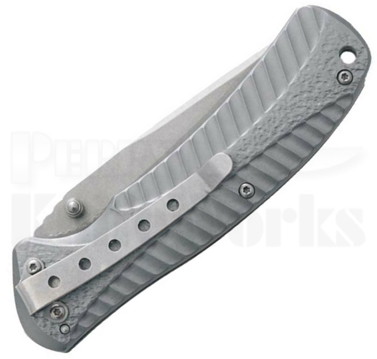 Colt Gray Grey Gripper Linerlock Knife (Stonewash) CT647