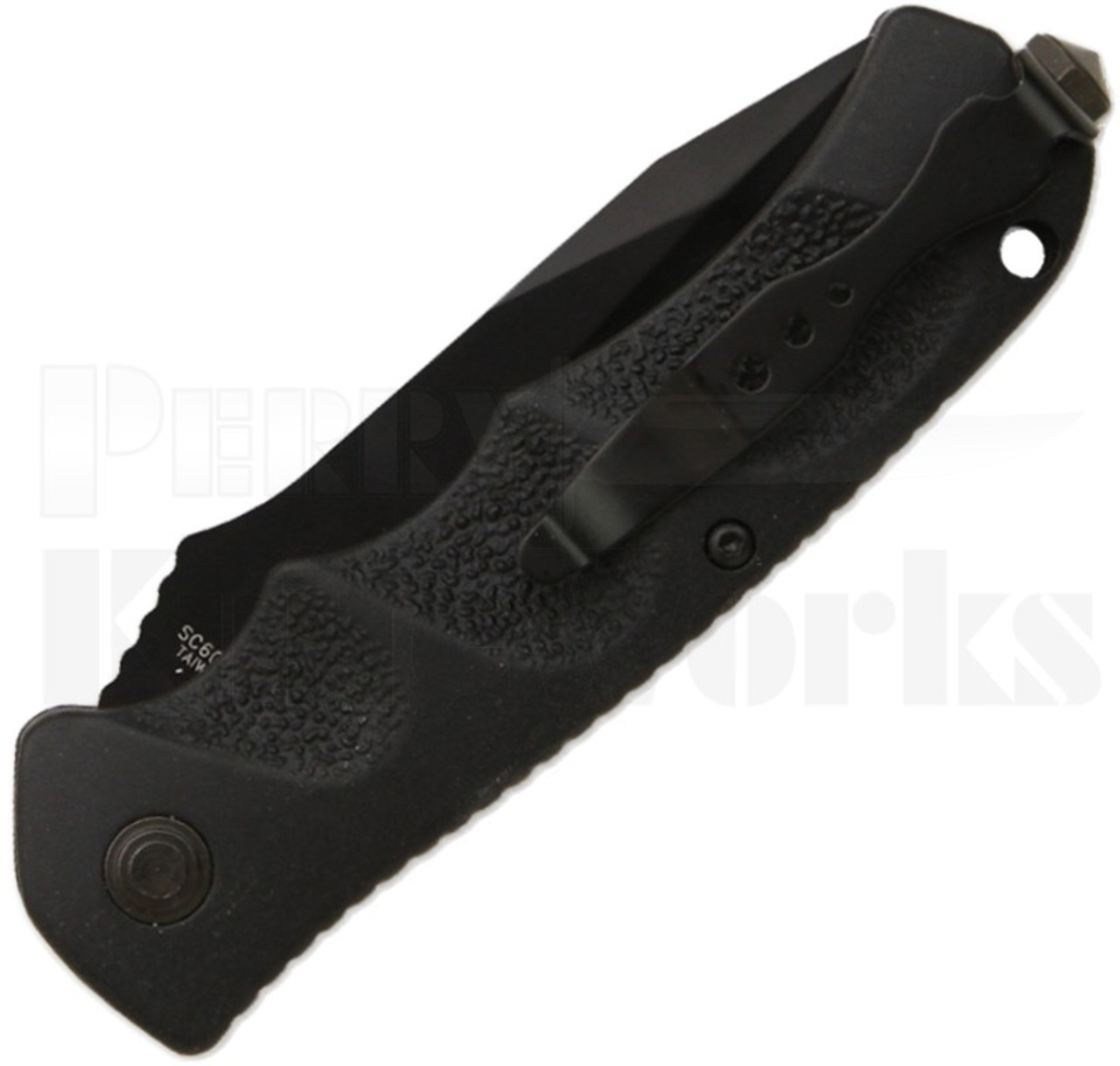 Schrade Extreme Survival Automatic Knife (Black Serr) SC60BS l For Sale
