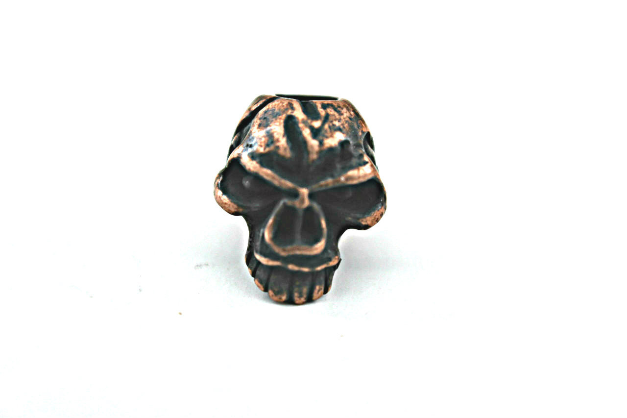 Schmuckatelli Emerson Skull Bead Roman Copper