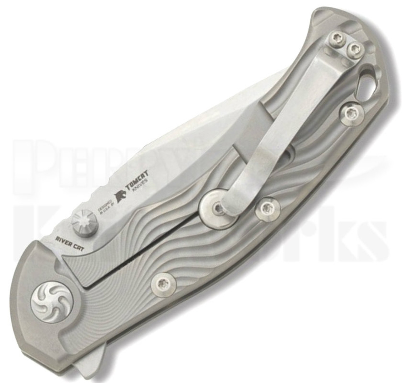 Kizer River Cat Framelock Flipper Knife (Stonewash) Ki4456A1