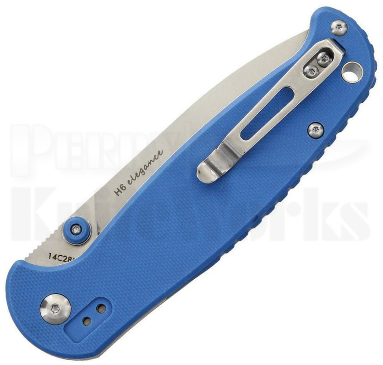 Real Steel H6 Elegance Blue G10 Linerlock Knife (3.75" Satin) 7612