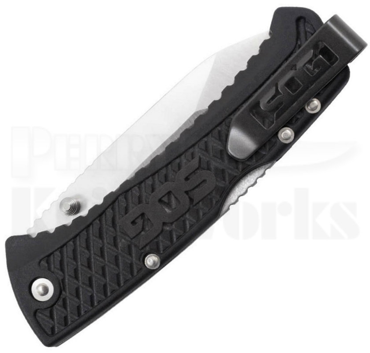 SOG Traction Lockback Knife Tanto (3.375" Satin) TD1012-CP