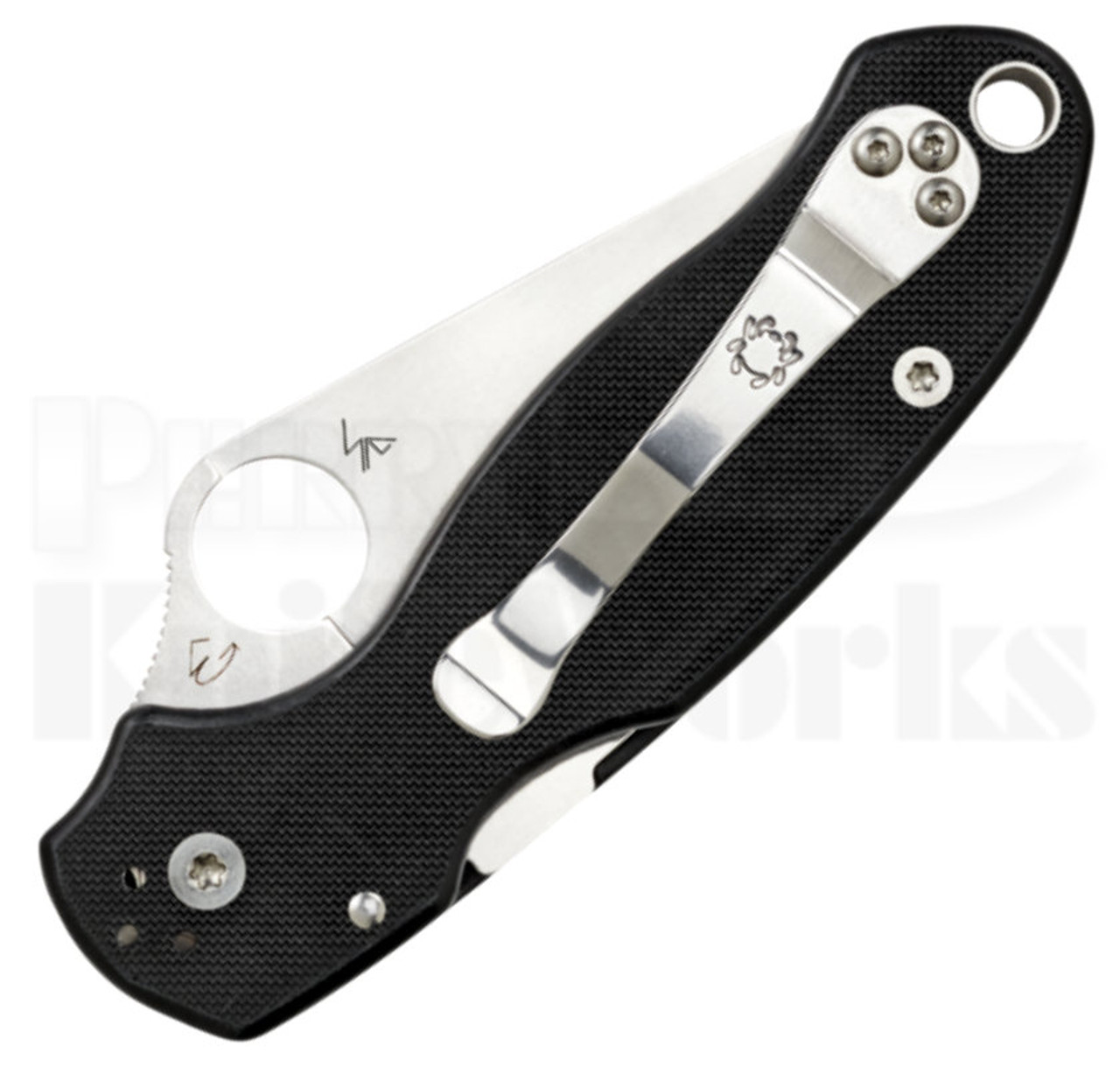 Spyderco Para 3 Compression Lock Knife Black (3.0" Satin) C223GP