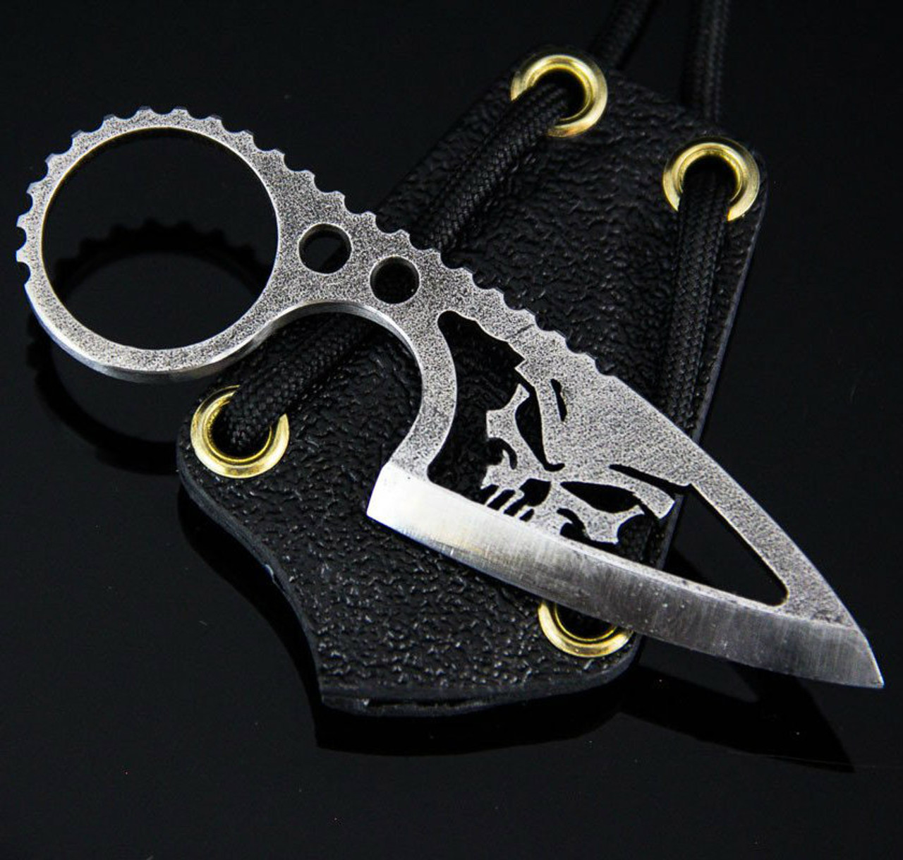 Black Dragon Forge V1 Skull Neck Knife