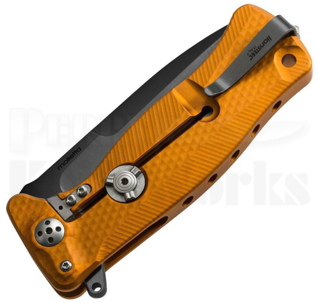 Lion Steel SR-11 Framelock Knife Orange (3.7" Black) SR11A-OB