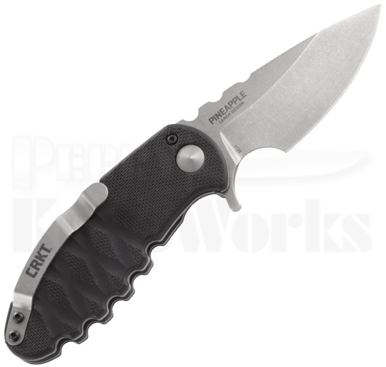 CRKT Lerch Pineapple Linerlock Knife (2.625" Stonewash ) 4120
