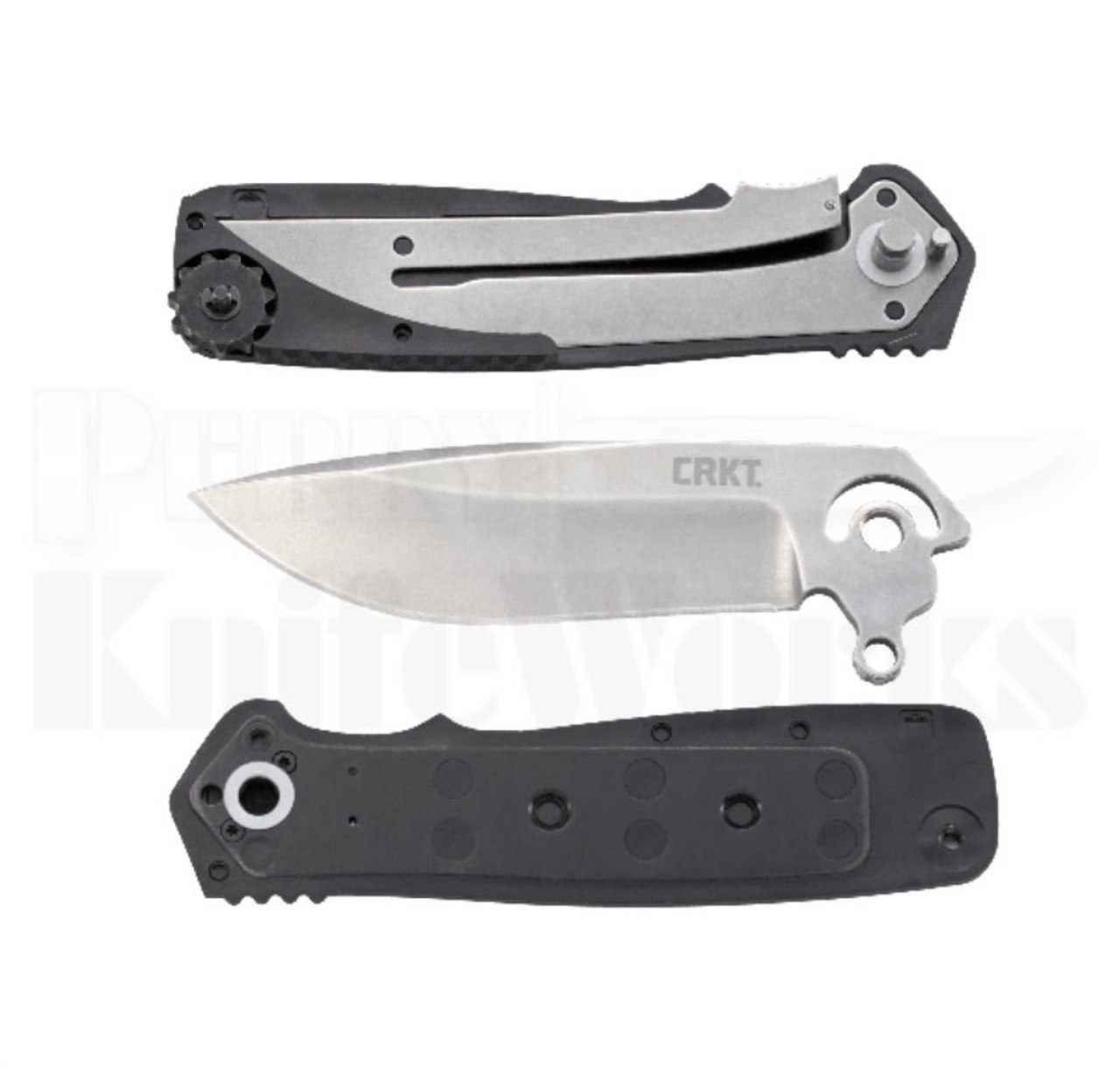 CRKT Homefront EDC Linerlock Knife (3.5" Stonewash) K250KXP