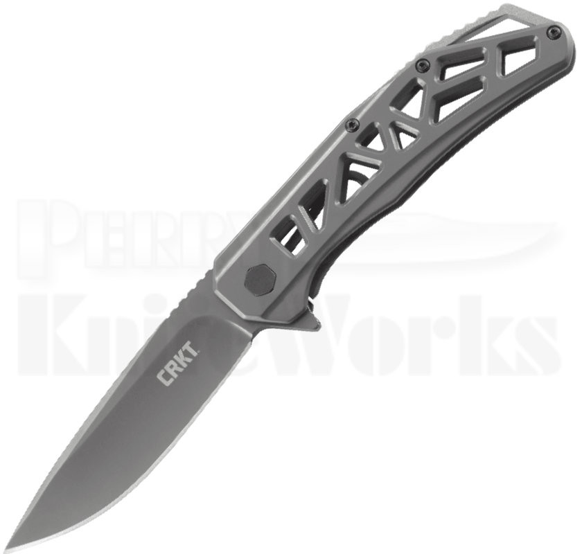 CRKT Ken Onion Gusset Framelock Knife Gray (3.5" Gray) K330GGP Perry