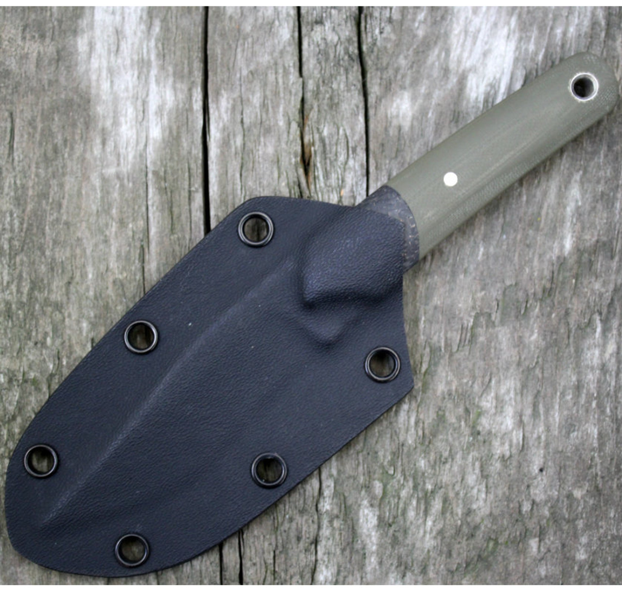 Paul Letourneau The Spike Fixed Blade Knife OD-Green (3.5" Satin)