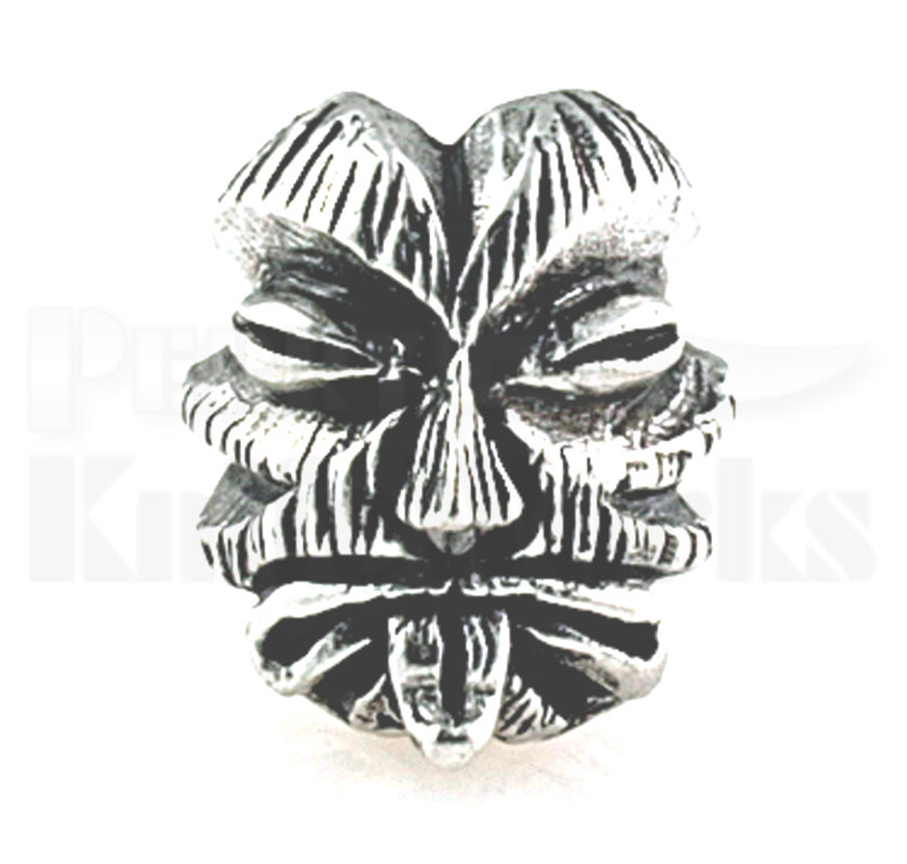 Schmuckatelli Kiko Tiki Skull Bead (Pewter)