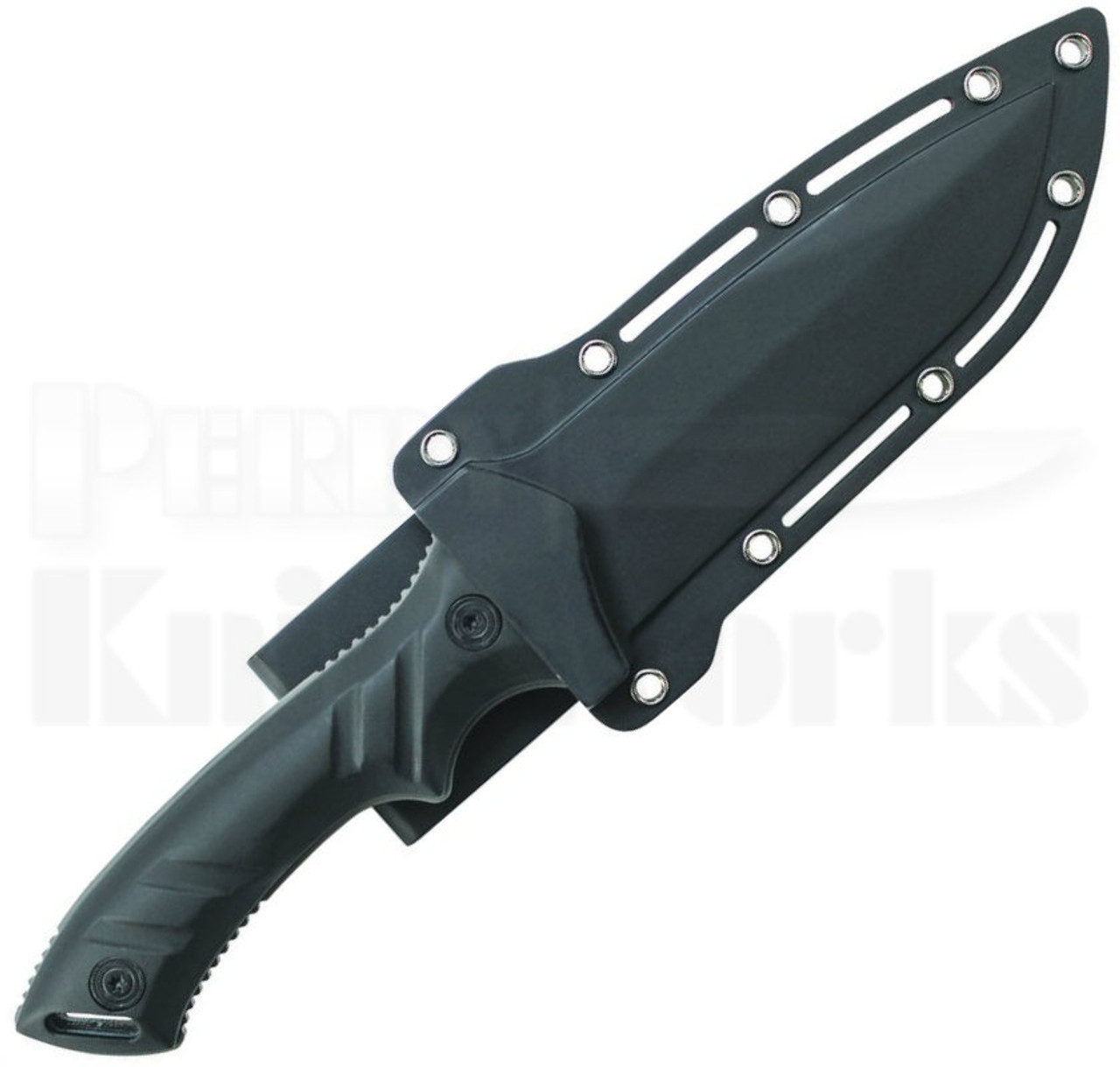 Schrade SCHF31 Drop Point Fixed Blade Knife Black l Perry Knife Works