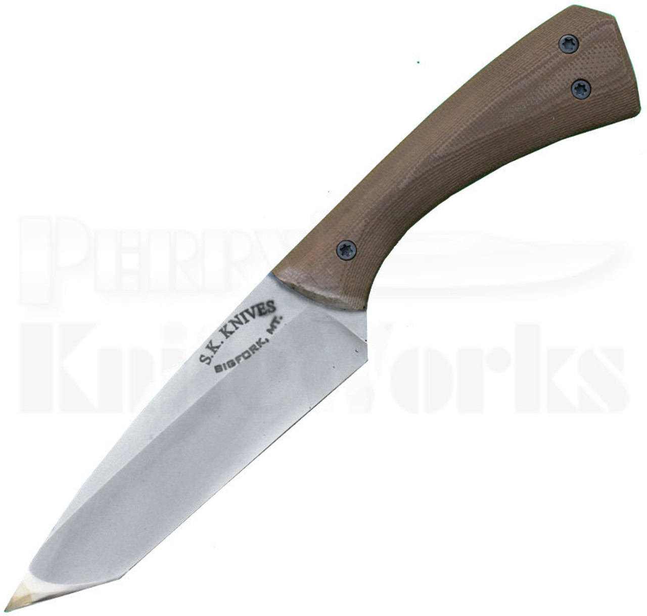 Steve Kelly Bug Out Fixed Blade Knife Tan G10 Tanto