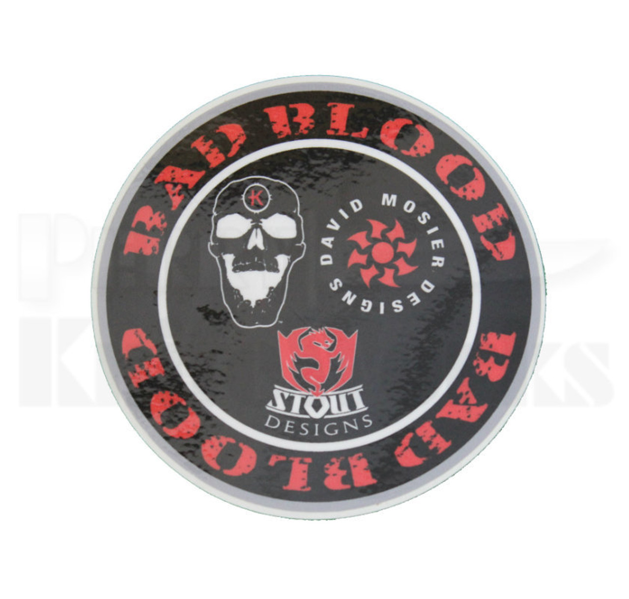 Bad Blood Knives Logo 4" Vinyl Decal Sticker