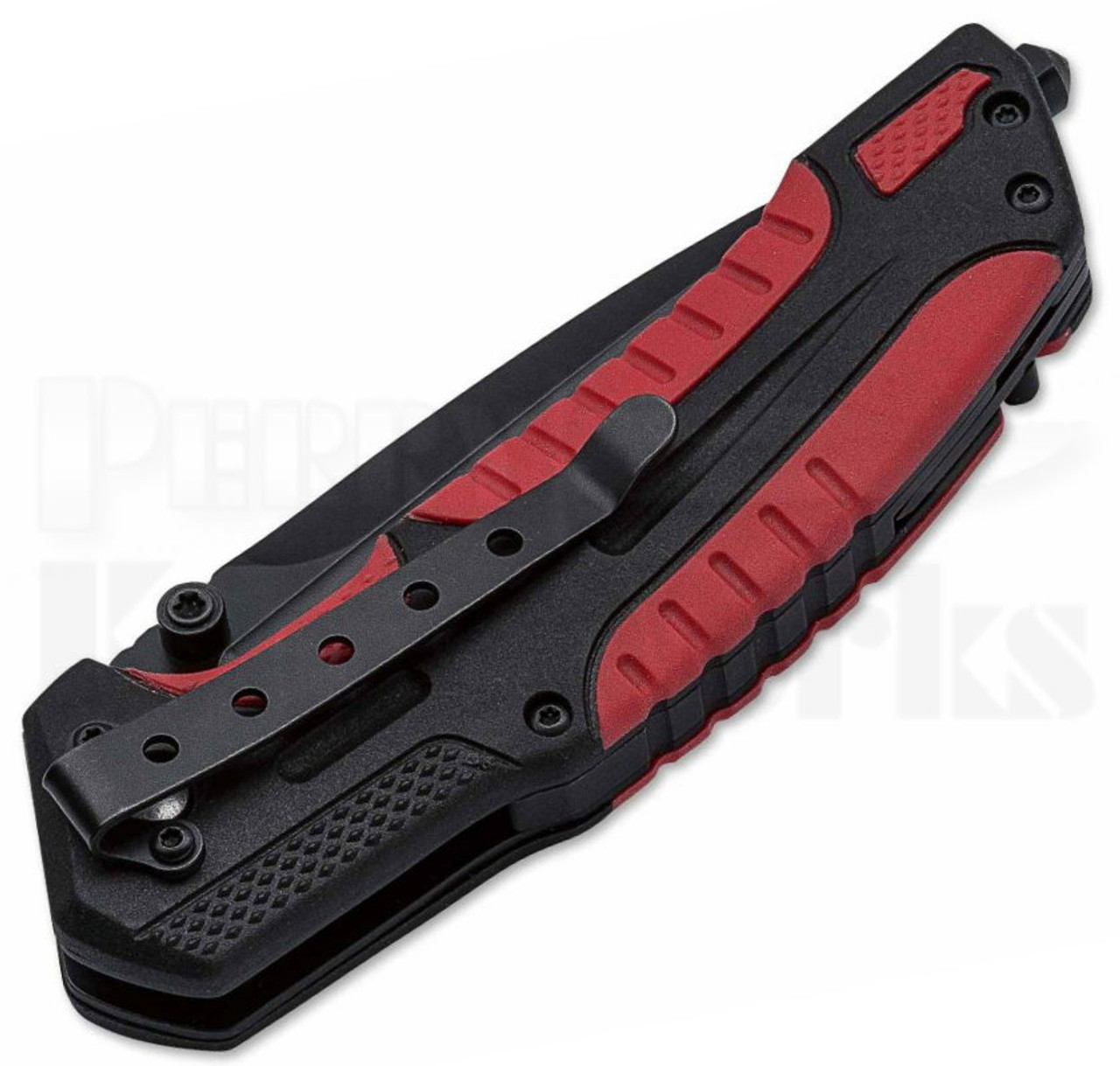 Boker Plus Savior 1 Liner Lock Knife Black/Red (3.37" Black) 01BO320