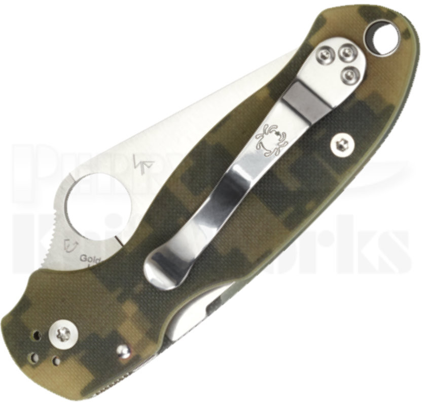 Spyderco Para 3 Compression Lock Knife Camo C223GPCMO l For Sale!