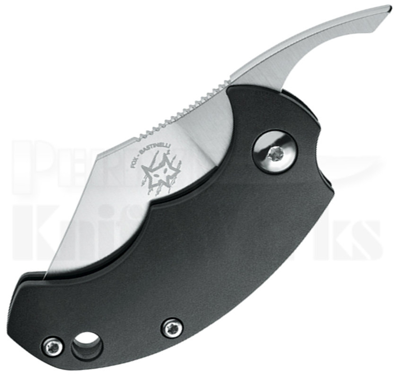 Fox BB Drago Piemontes Friction Folder Knife Black (1.6" Satin) 519