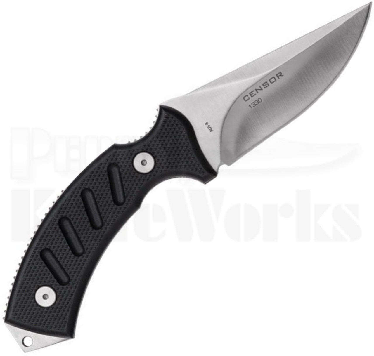 Steel Will Censor Fixed Blade Knife Black (3.54" Satin) 1330