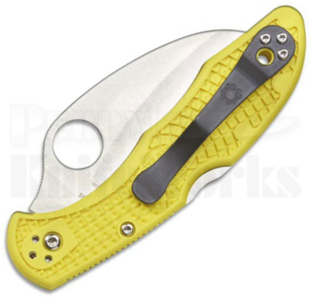 Spyderco Tasman Salt 2 Lock Back Knife Yellow (2.8" Satin) C106PYL2