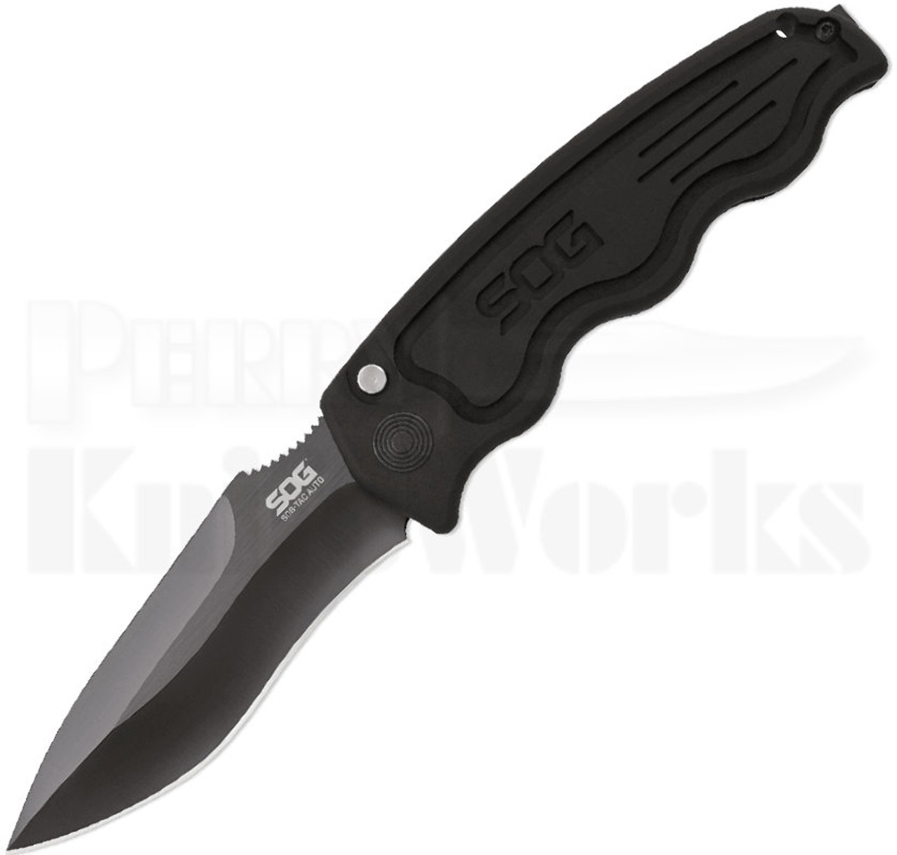 SOG TAC Drop Point Automatic Knife Black ST-06