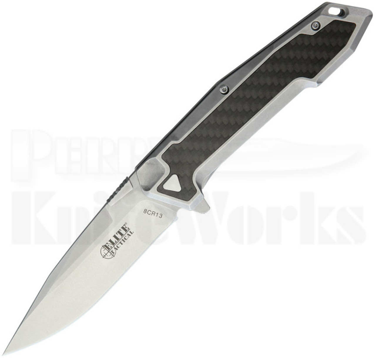 Elite Tactical Flipper Knife Stonewash 1018SW