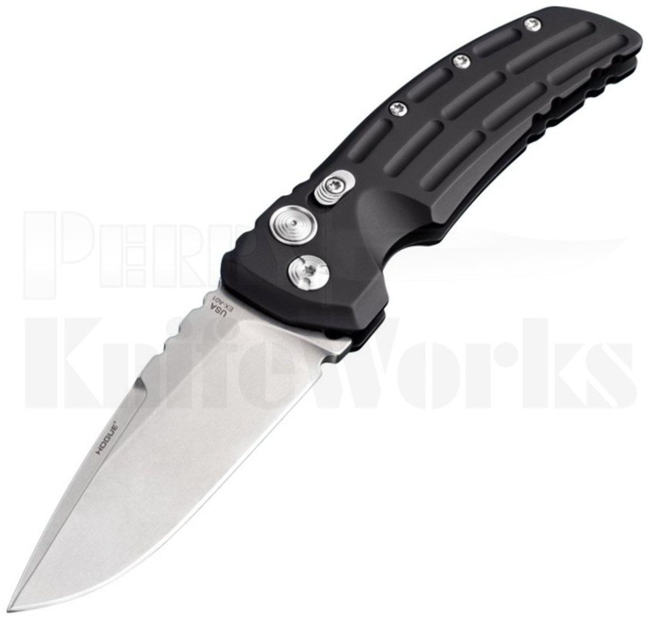 Hogue EX-A01 Drop Point Automatic Knife Black 34116 l For Sale