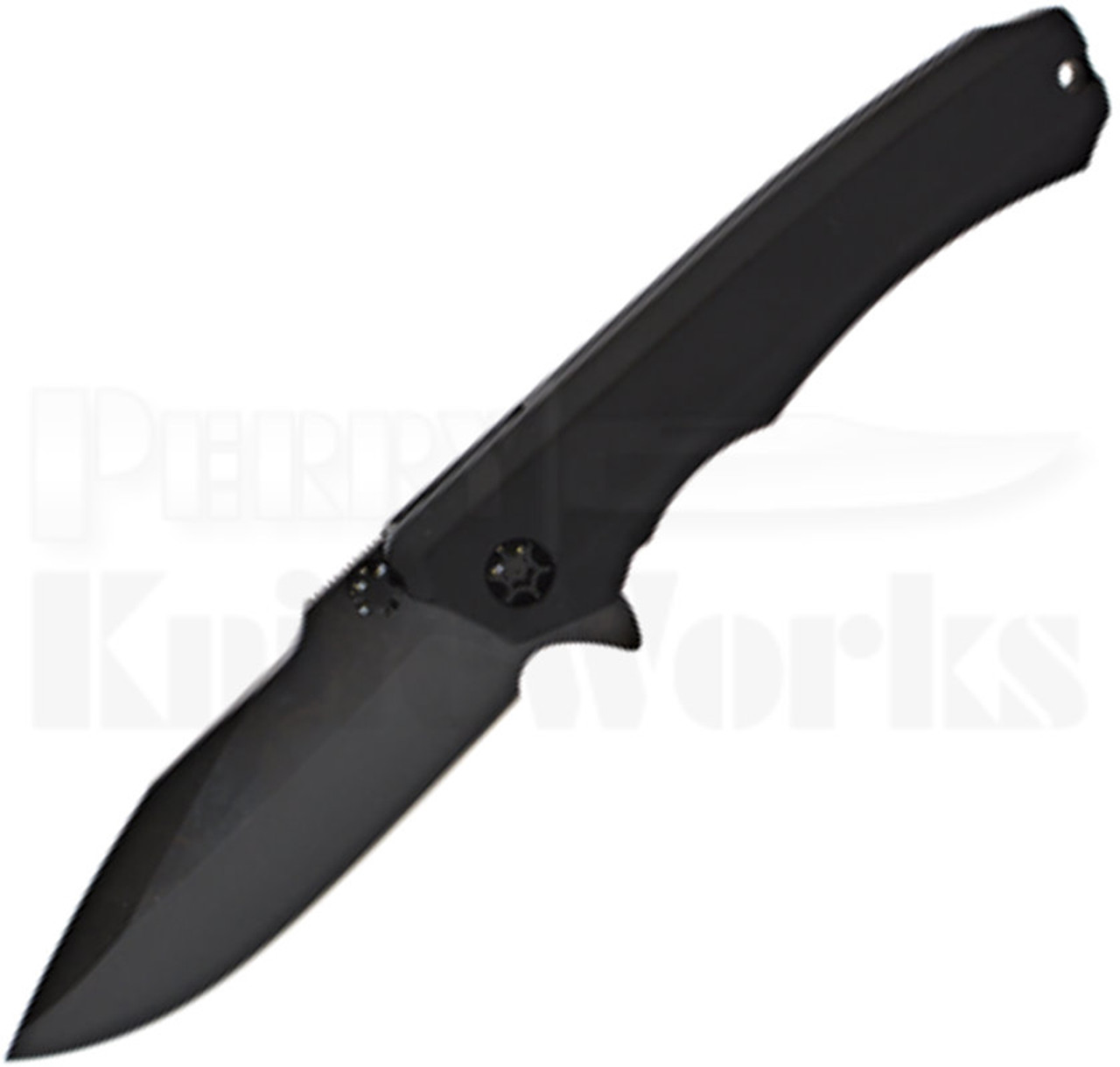 Heretic Knives Wraith Flipper Knife Black With Black Tactical Hardware