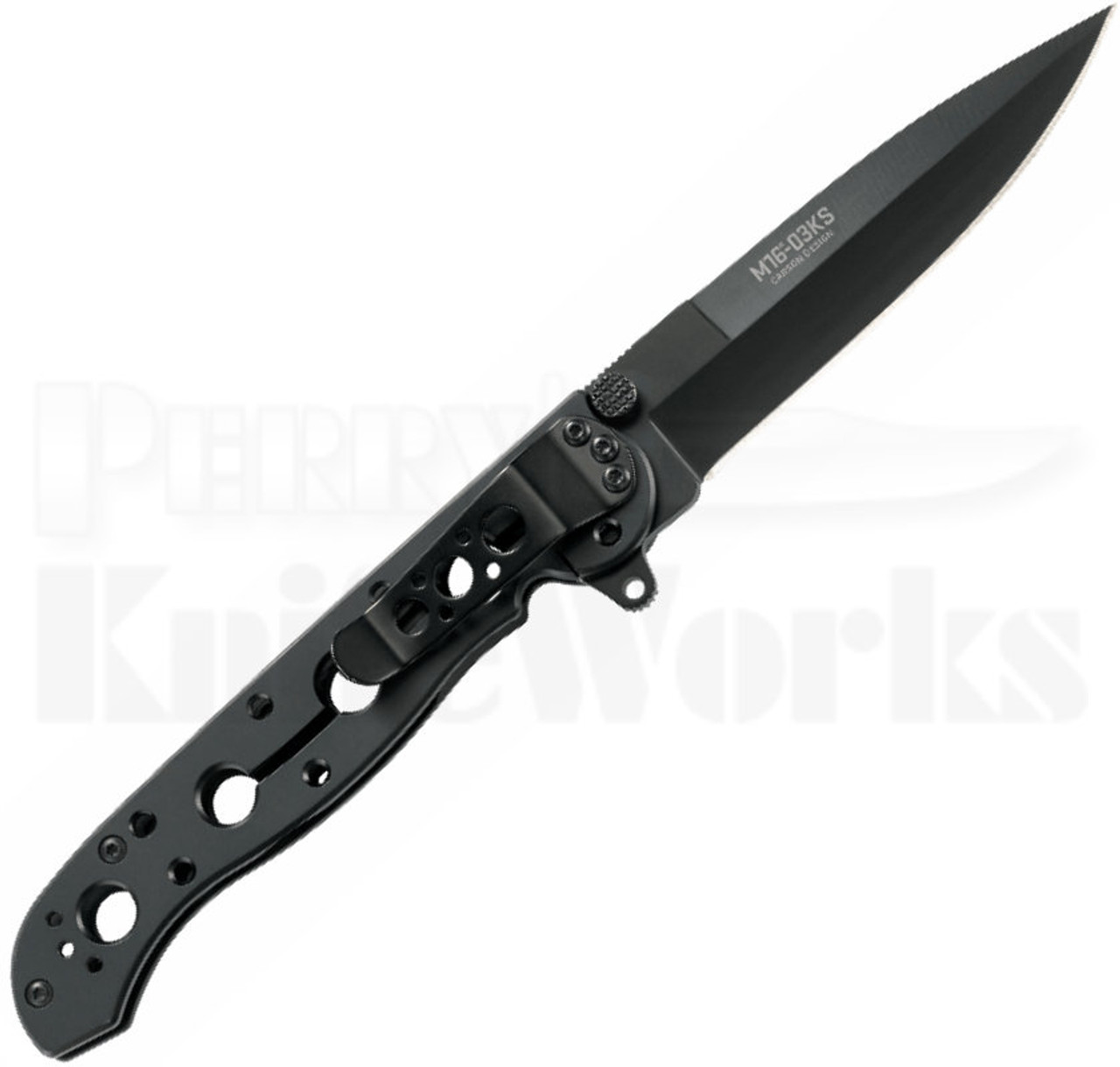 CRKT Kit Carson M16-03KS Framelock Flipper Knife (3.55" Black)