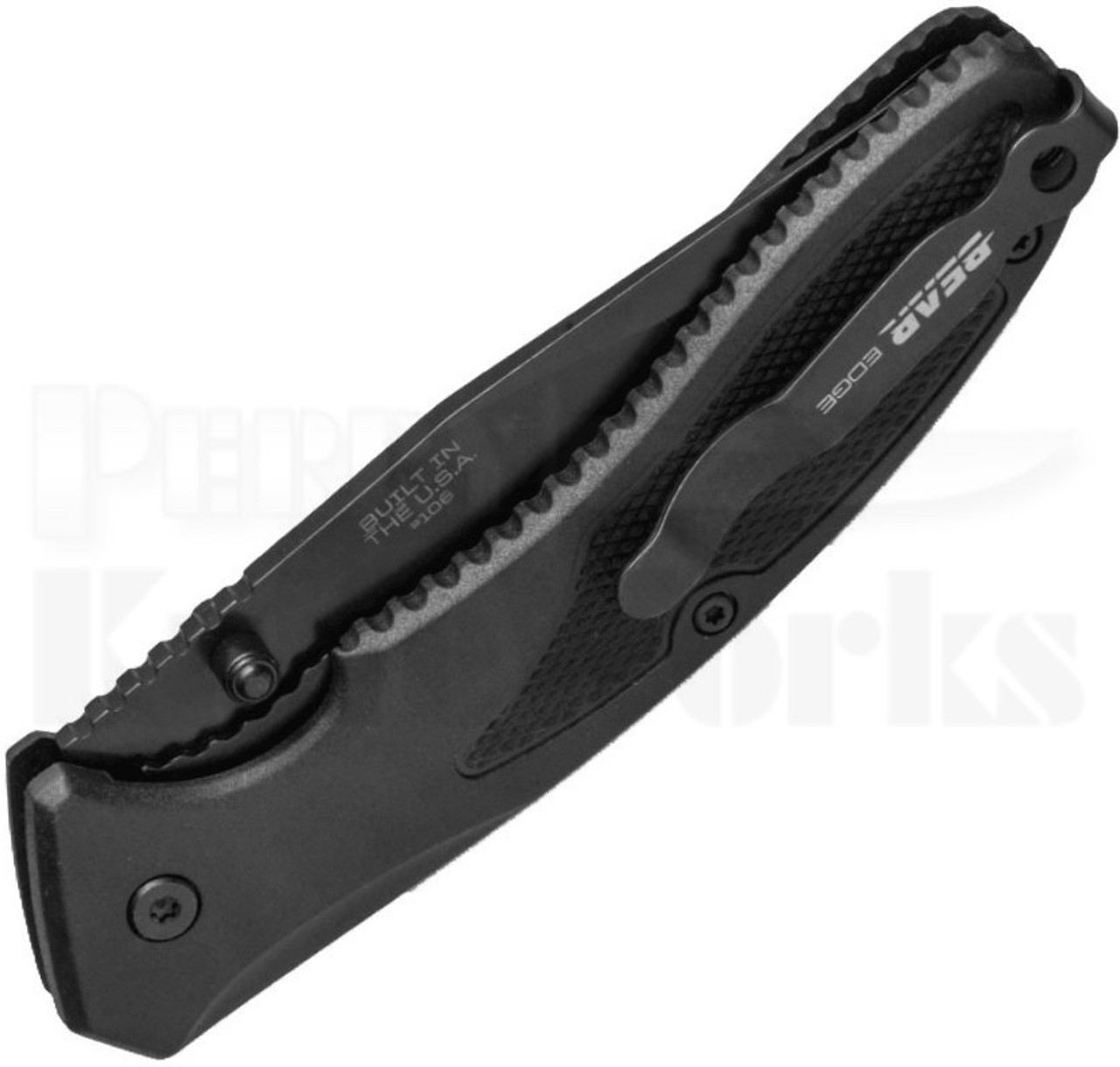 Bear Edge Sideliner Linerlock Knife Black Zytel (3.25" Black) 61106