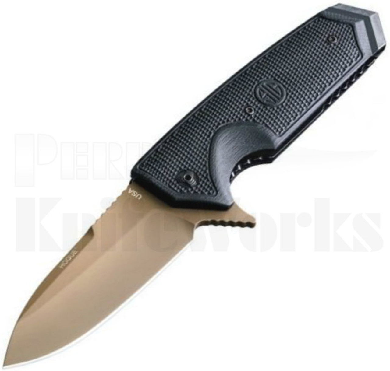 Hogue SIG EX-02 Flipper Knife Black G-10 (3.75" FDE) 36219