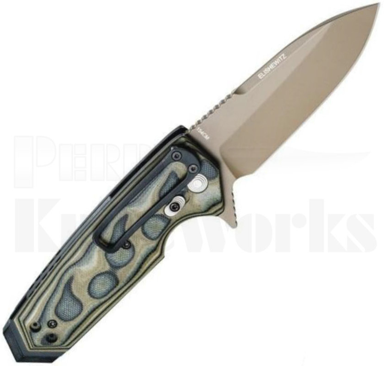 Hogue SIG EX-02 Flipper Knife Green G-Mascus 36218 l For Sale