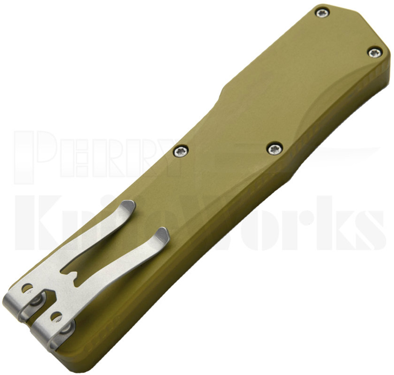 Heretic Knives Cleric OTF Automatic Knife OD-Green (3.5" Stonewash)