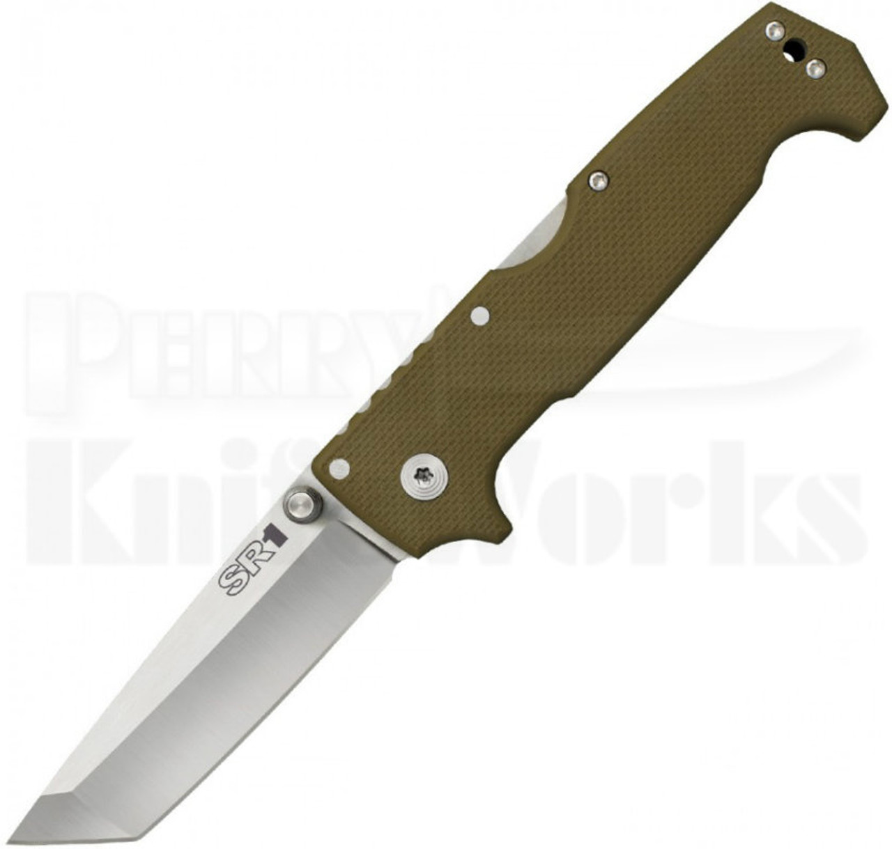 Cold Steel SR1 Tri-Ad Lock Tanto Knife OD-Green G-10 62LA