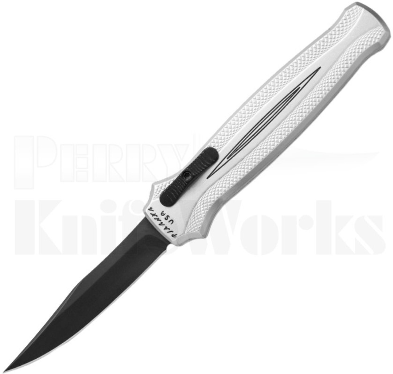 Piranha Rated-R D/A OTF Automatic Knife Silver