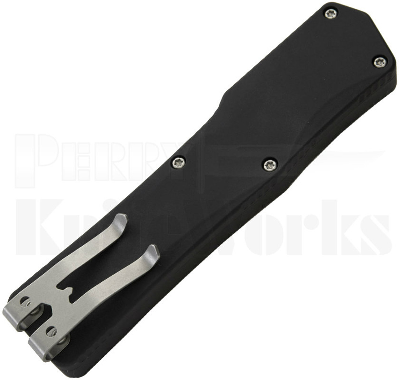 Heretic Knives Cleric Bayonet OTF Automatic Knife Black Closed