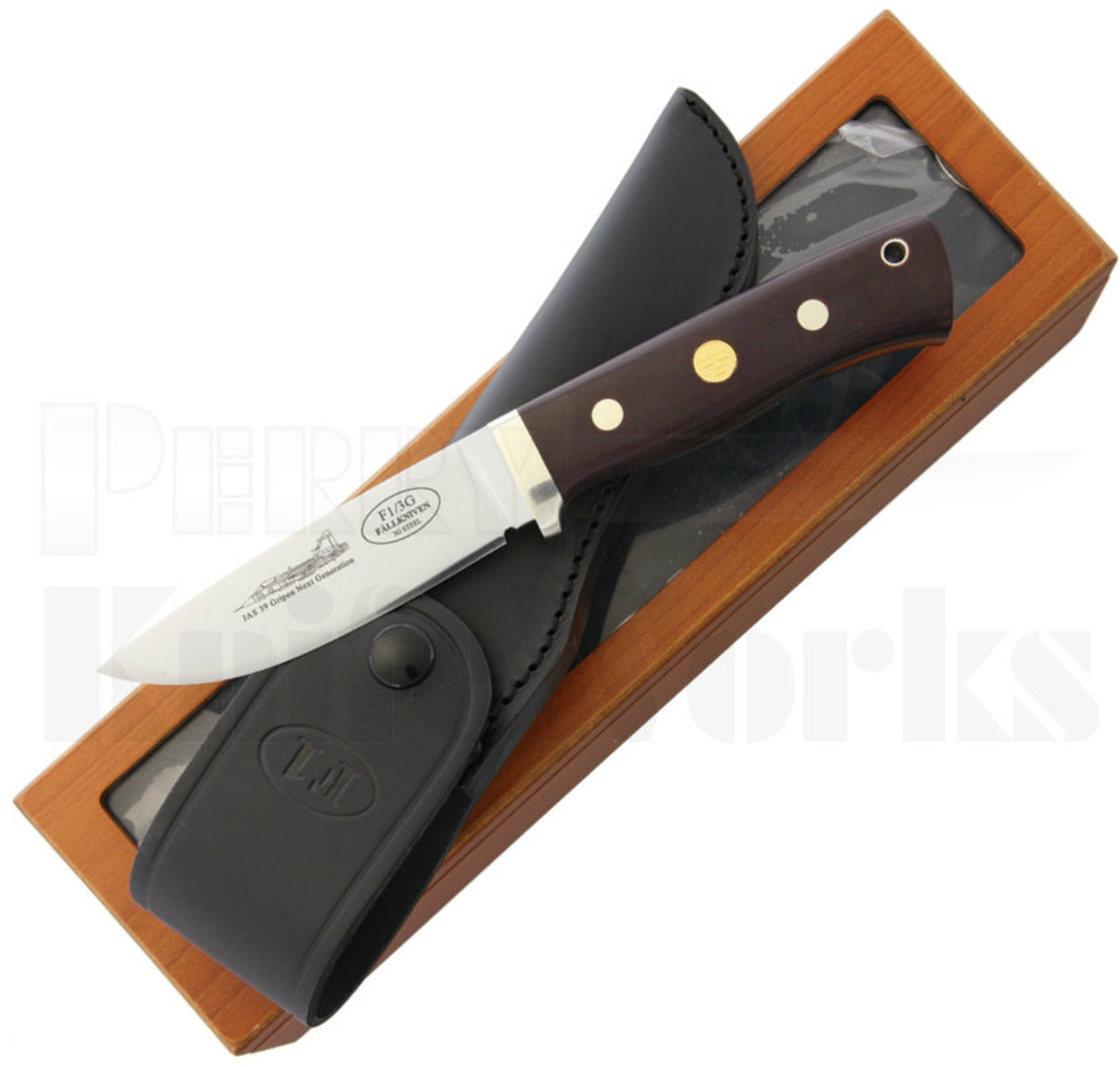 Fallkniven F1 Pilot Survival Knife Maroon Display Box