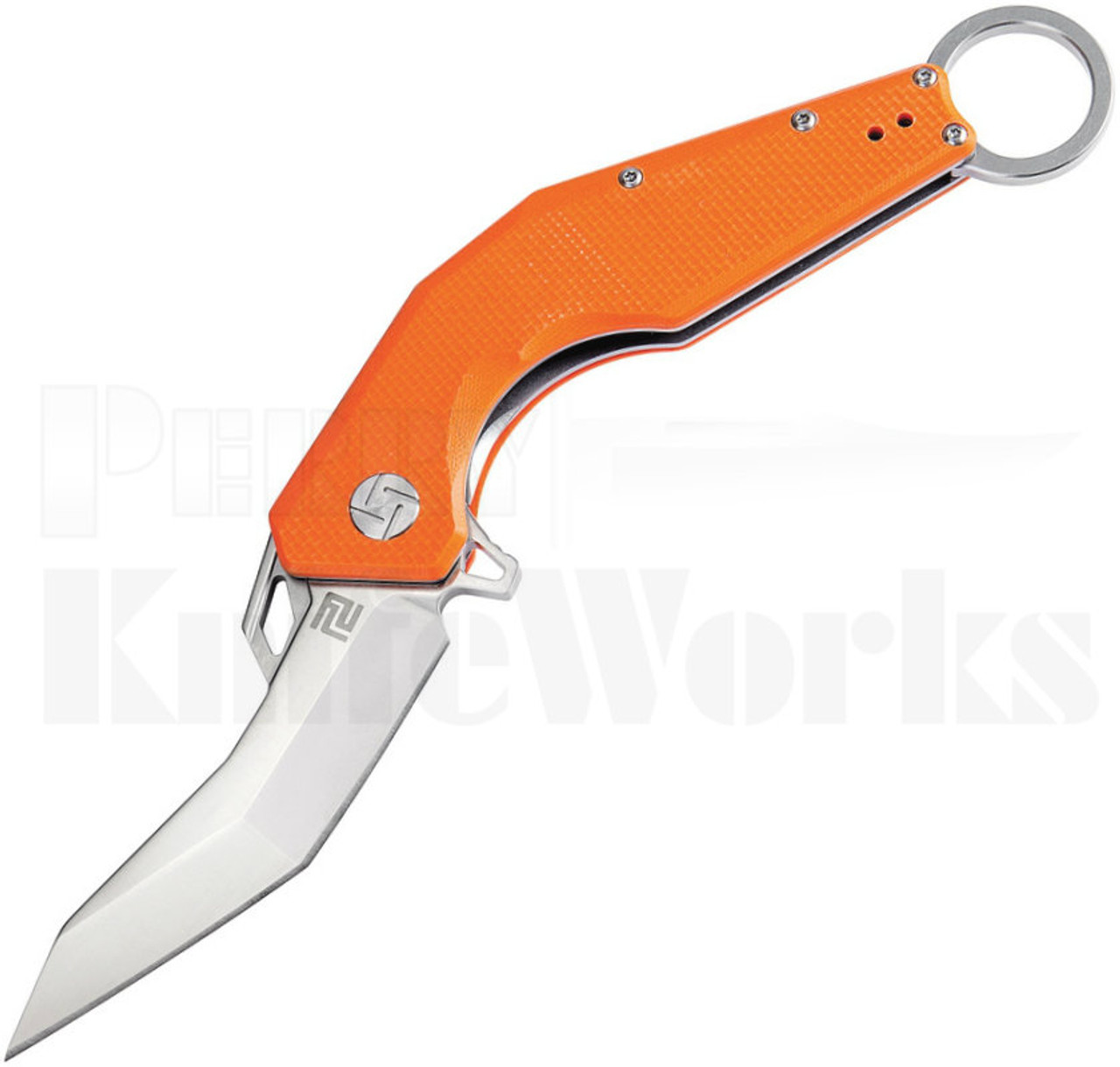 Artisan Cutlery Cobra Linerlock Knife Orange G-10