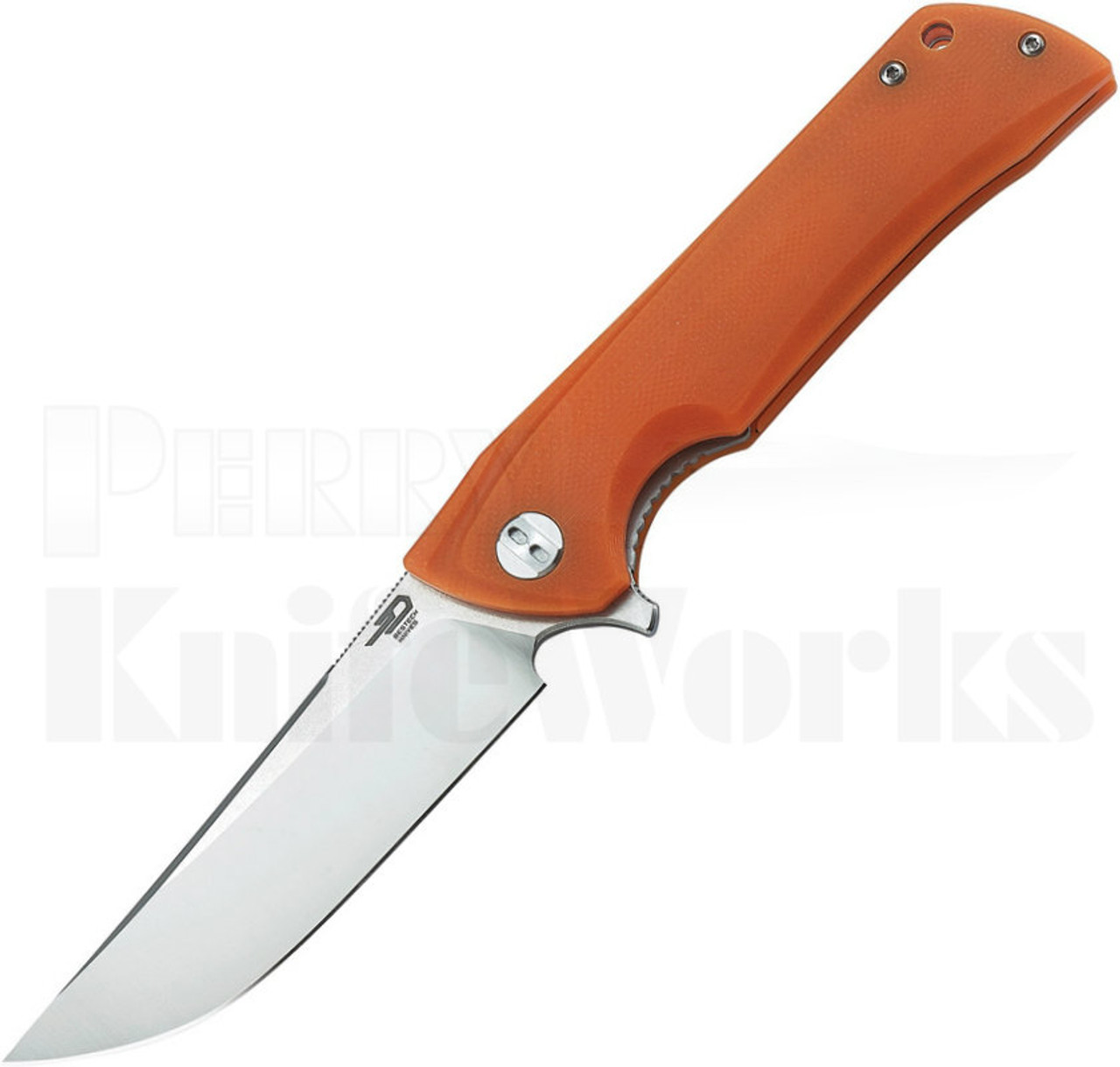 Bestech Knives Paladin Linerlock Knife Orange G-10 Stonewash