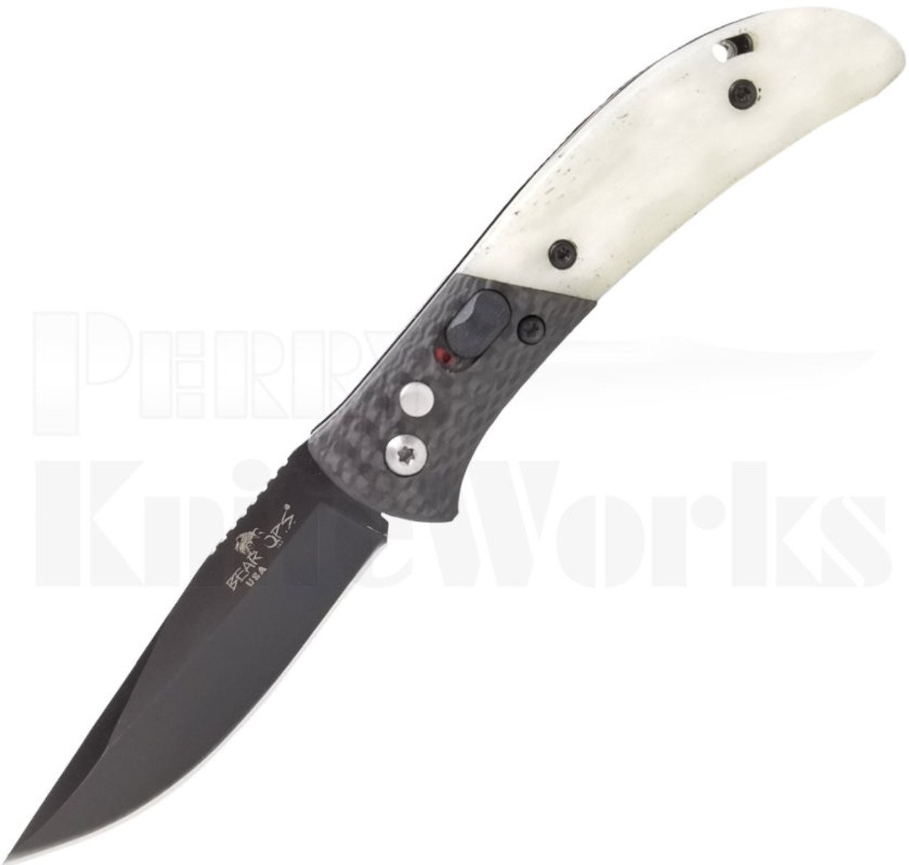 Bear OPS Bold Action IX Automatic Knife Carbon Fiber/Bone