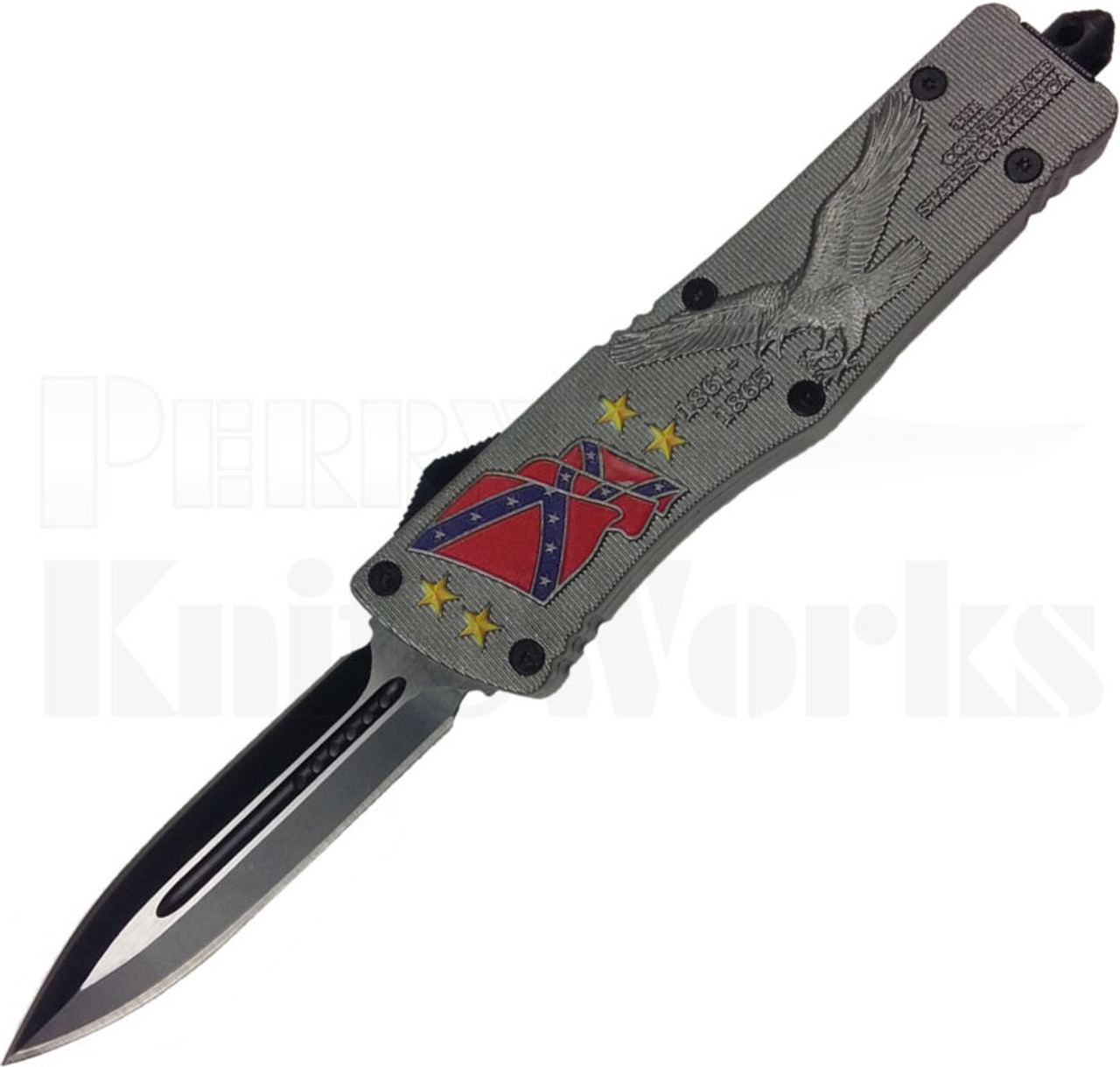 Delta Force Confederate Flag Automatic Knife